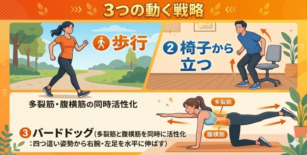 3つの動く戦略