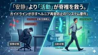 Step2「安静」より「動く」が正解だった｜ガイドラインが示すヘルニア再発を防ぐ40代PMの行動原則