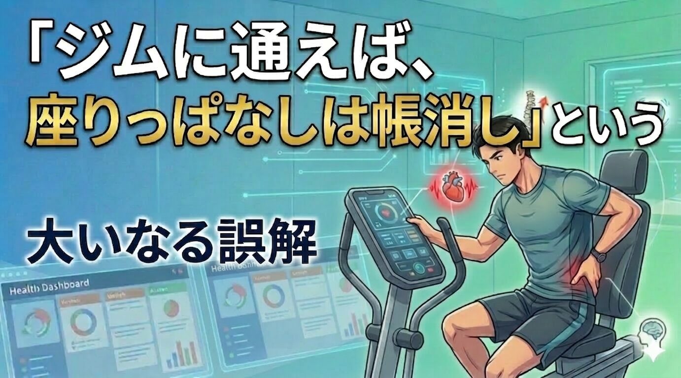 【論文紹介】「ジムに通えば、座りっぱなしは帳消しになる」という大いなる誤解