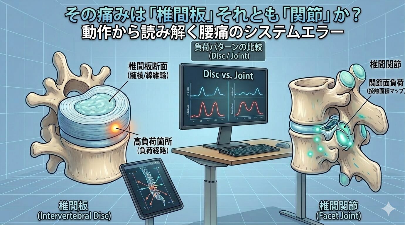 【論文紹介】その痛みは「椎間板」それとも「関節」か？動作から読み解く腰痛のシステムエラー