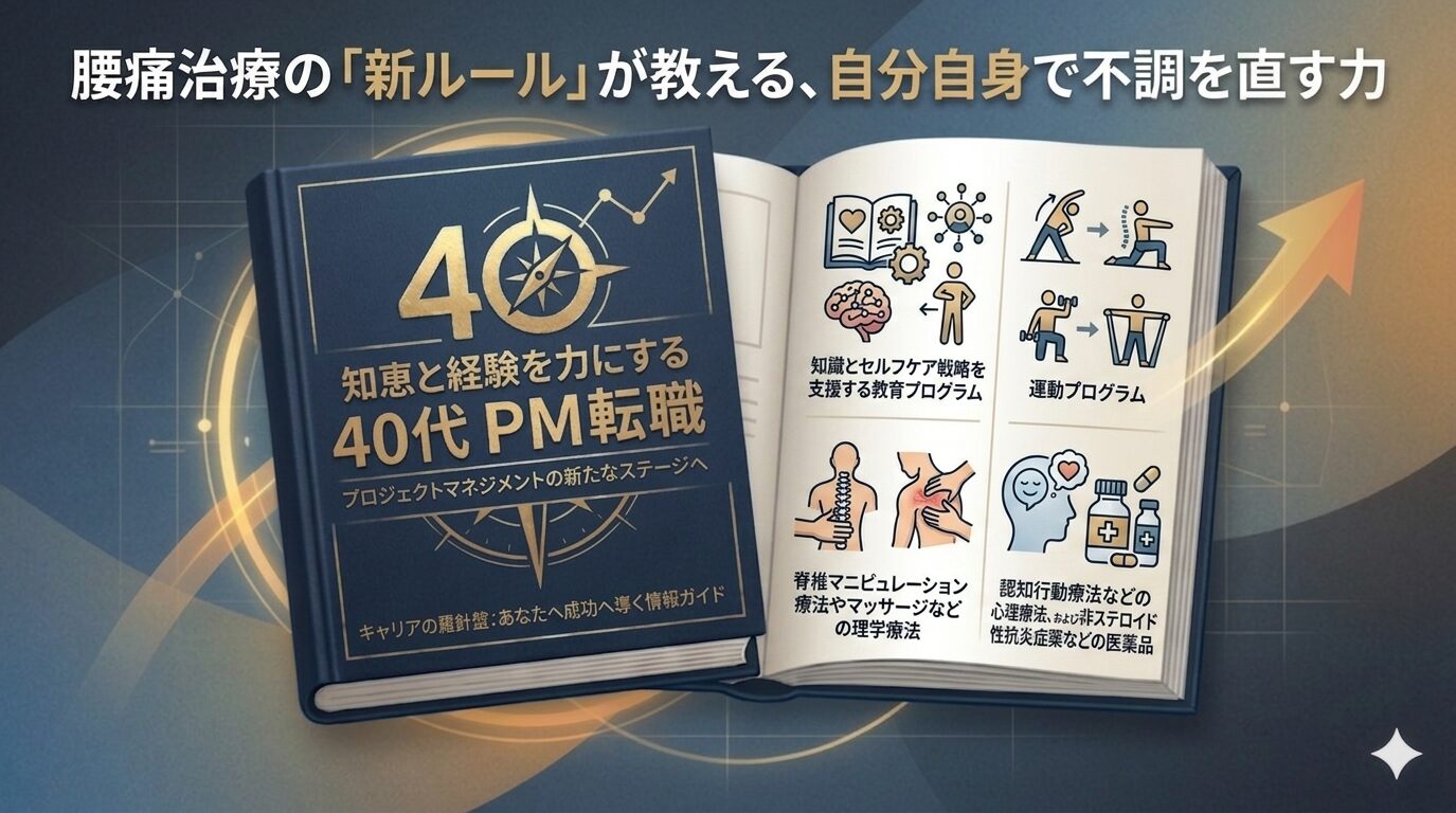 WHOが世界標準を更新。腰痛治療の「新ルール」が教える、自分自身で不調を直す力