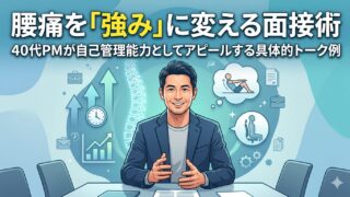 Step5 腰痛を「強み」に変える面接術｜40代PMが自己管理能力としてアピールする具体的トーク例
