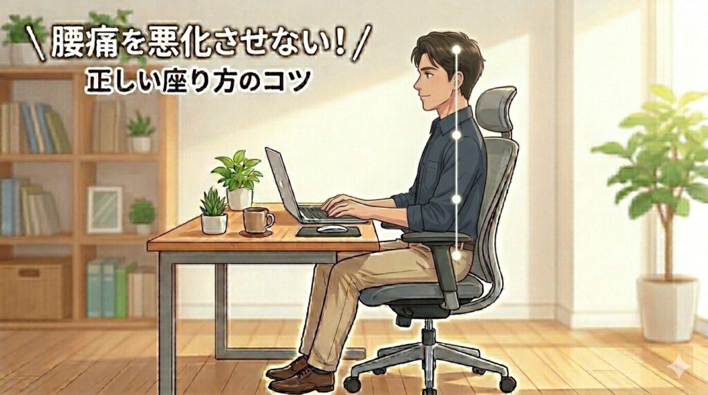 理想的な座位姿勢